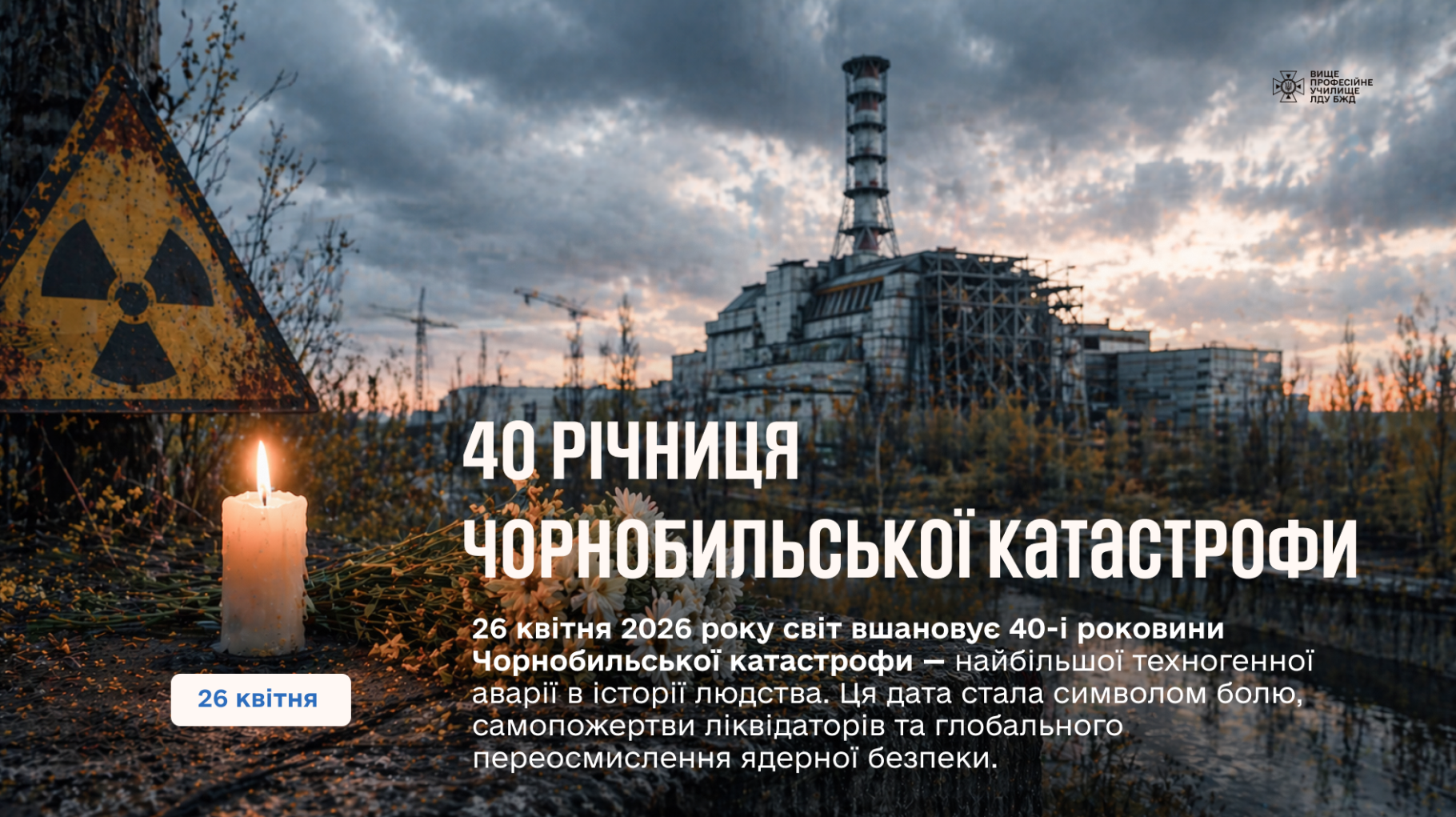 40 років з дня Чорнобильської катастрофи